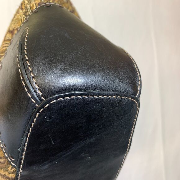 Vintage Fossil Forever Paisley Tapestry Purse Leather Accents Boho Y2K - Picture 14 of 16